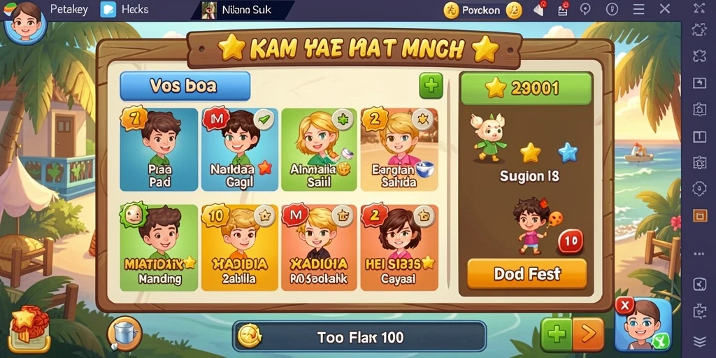 gengtoto - Tangkapan layar menunjukkan upgrade karakter dengan item menarik.